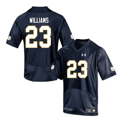 Notre Dame Fighting Irish Men's Kyren Williams #23 Navy Under Armour Authentic Stitched College NCAA Football Jersey KCZ1199HK